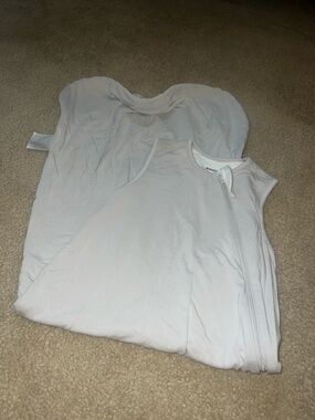 Light Gray Infant Sleep Sack - Soft Sleeveless Swaddle